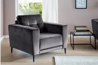 Trends by HG Sessel "Barcelona" mit Metallfuss, frei im Raum stellbar