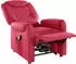 sit&more Morten TV-Sessel Größe L, feuerrot (Echtleder/Kunstleder/Microfaser)