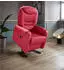 sit&more Morten TV-Sessel Größe L, feuerrot (Echtleder/Kunstleder/Microfaser)