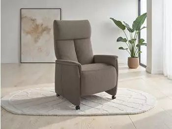 sit&more Cremona Comfort TV-Sessel Taupe 98% Polyester (14081803-0)