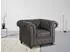 Home Affaire Chesterfield Sessel Mikrofaser braun, 105x69x74cm