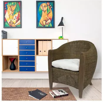 Sedex Bari Palm Korbsessel / Rattansessel mit Sitzkissen (4188-22)