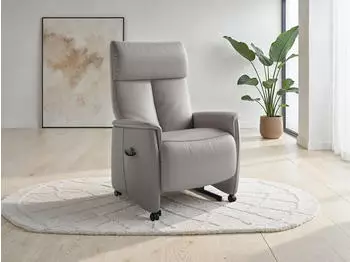 sit&more Cremona Comfort TV-Sessel Hellgrau, manuell oder elektrisch mit Akku (72269814-0)