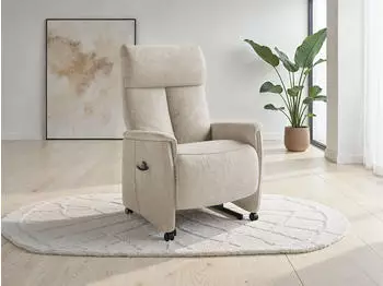 sit&more Cremona Comfort TV-Sessel 100% Polyester silber, manuell/elektrisch (86356303-0)