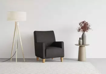 sit&more Bosse Sessel mit Federkern, anthrazit, 74x93x81cm (58644813-0)