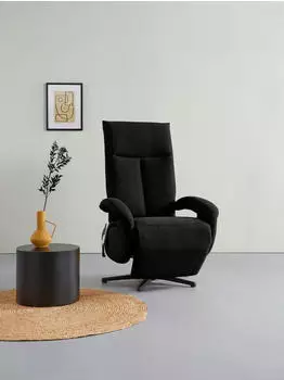 sit&more Tycoon TV-Sessel 98% Polyester, schwarz, 74x112x82cm (89766342-0)