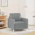 vidaXL Sessel Stoff Hellgrau 60cm (359462)