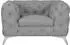 Home Affaire Glynis Chesterfield-Sessel Samtoptik Polyester, grau