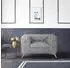 Home Affaire Glynis Chesterfield-Sessel Samtoptik Polyester, grau