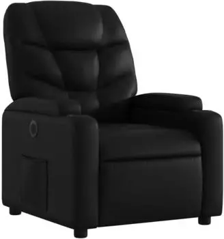 vidaXL Relaxsessel Elektrisch Schwarz Kunstleder (3204644)