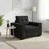 vidaXL Sessel Samt Schwarz 100x78x80cm (4105103)