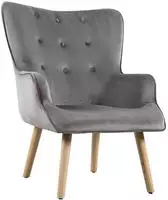 Habitat Et Jardin - Sessel Aus Samt Skandinavischer Stil 'odense' - 73 X 81 X 92,5 Cm