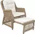 Home Affaire Rattanstuhl handgefertigt, grau, 67x75x91cm (11609954-0)
