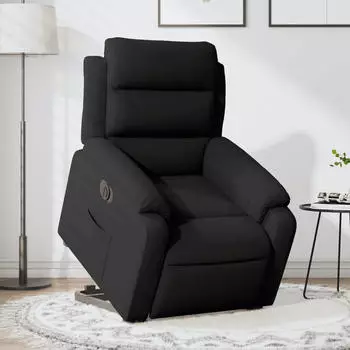 vidaXL Relaxsessel mit Aufstehhilfe Elektrisch, Samt, Schwarz (3205120)