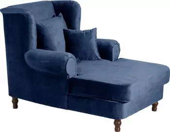 Max Winzer Mareille Big-Sessel Samtvelours dunkelblau 103x103cm (2902-754-1600446-F07)