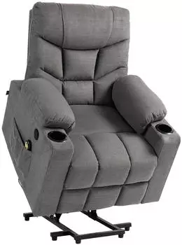 CLP Sessel Andover 84x104x95cm grau Stoff