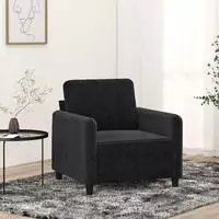 Vidaxl Sessel Schwarz 60 Cm Samt