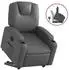 vidaXL Relaxsessel mit Aufstehhilfe Grau Kunstleder (3204433)