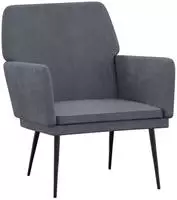 vidaXL Sessel Dunkelgrau 62x79x79 cm Samt