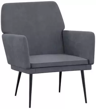 vidaXL Sessel Dunkelgrau 62x79x79cm Samt (351373)