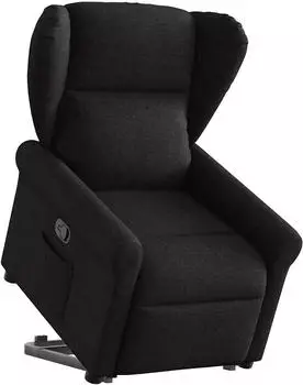 vidaXL Relaxsessel mit Aufstehhilfe Schwarz Stoff (3303376)