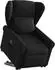 vidaXL Relaxsessel mit Aufstehhilfe Schwarz Stoff (3303376)