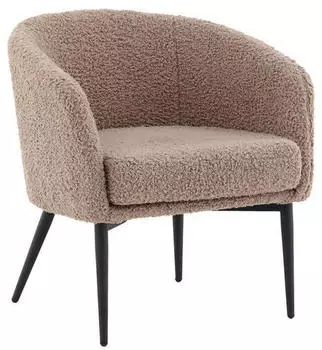 Paris Prix Bouclette-Sessel "Fluffy" 70cm Braun