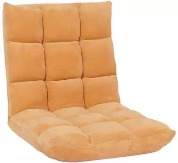 MCW Bodensessel N43 Samt 6 Relaxpositionen, hellbraun (MCW-N43)