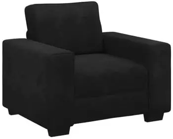 vidaXL Sessel Samt Schwarz 100x77x82cm (4105252)
