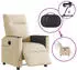 vidaXL Elektrischer Relaxsessel Stoff Creme (3324042)
