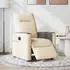 vidaXL Elektrischer Relaxsessel Stoff Creme (3324042)