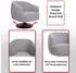 MCW Lounge-Sessel J76 drehbar, Bouclé, hellgrau (MCW-J76)