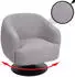 MCW Lounge-Sessel J76 drehbar, Bouclé, hellgrau (MCW-J76)