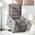 vidaXL Relaxsessel mit Aufstehhilfe Elektrisch Taupe Stoff (3303341)