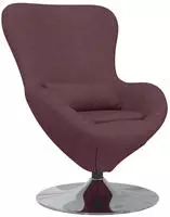 vidaXL Eiersessel Lila 63 x 73 x 90 cm Stoff