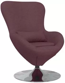 vidaXL Eiersessel Stoff Lila 63x73x90cm