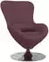 vidaXL Eiersessel Stoff Lila 63x73x90cm