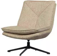 WOOOD Drehsessel "Milaro mit Fling-Melange-Bezug und Drehmechanismus B75 x T94...