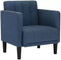 vidaXL Sessel mit Armlehnen Blau 53 cm Stoff