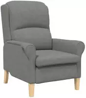 vidaXL Sessel Dunkelgrau 76 x 94 x 102 cm Mikrofaser