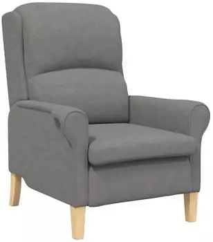 vidaXL Sessel Mikrofaser Dunkelgrau 76x94x102cm