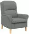 vidaXL Sessel Mikrofaser Dunkelgrau 76x94x102cm