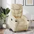 vidaXL Relaxsessel mit Aufstehhilfe Creme Stoff (3204605)