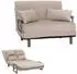 MCW Schlafsessel K29 Klappsessel Chenille 370g/m² Creme (MCW-K29)