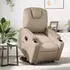 vidaXL Relaxsessel mit Aufstehhilfe Elektrisch Cappuccino Kunstleder (3204450)
