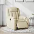vidaXL Elektrischer Relaxsessel Stoff Creme (3205301)