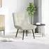 vidaXL Relaxsessel Samt Creme 64x74x84cm