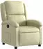 vidaXL Relaxsessel Creme Echtleder (3205922)