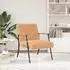 vidaXL Sessel Beige Lockiger Wollähnlicher Stoff 59x75x78cm (42017703)