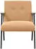vidaXL Sessel Beige Lockiger Wollähnlicher Stoff 59x75x78cm (42017703)